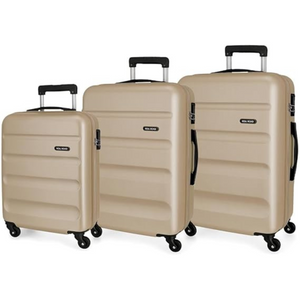 Set 3 Valigie Rigide Roll Road Flex Champagne