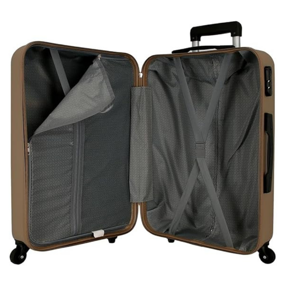 Set 3 Valigie Rigide Roll Road Flex Champagne