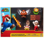 Super Mario Set Diorama Castello di Lava