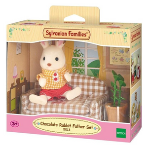 Sylvanian Families - Papà Coniglio Cioccolato E Divano