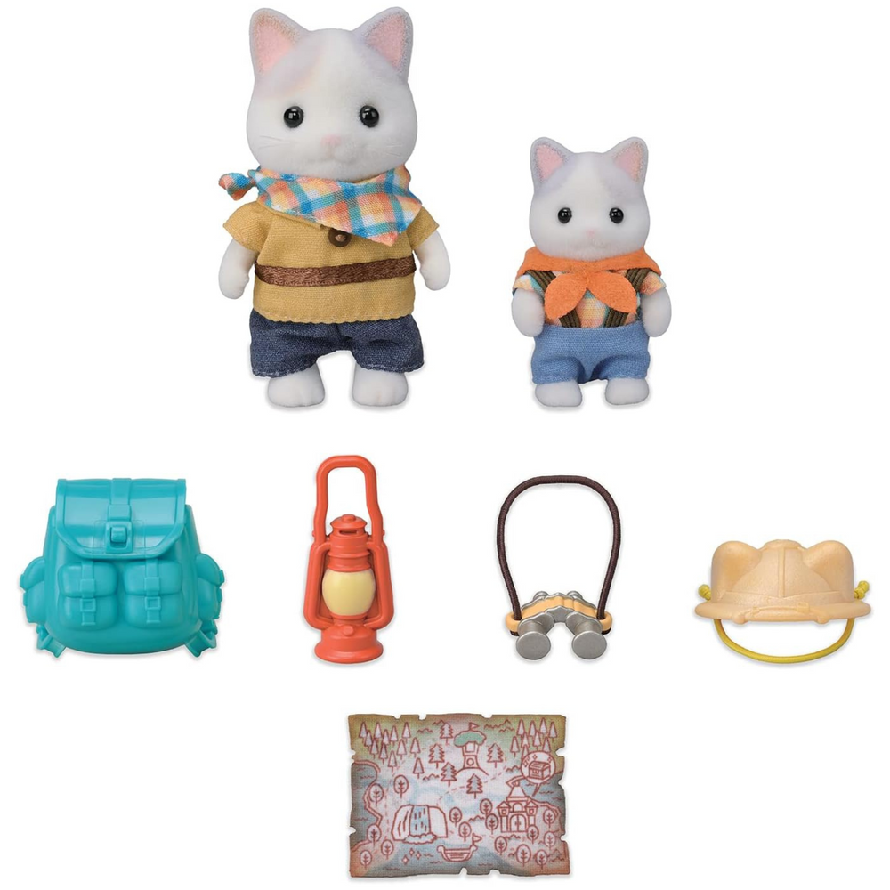 Sylvanian Families - Set da esplorazione Fratello e Bebè Gatto Latte