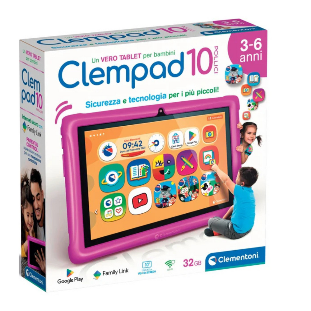 Tablet Educativo Clempad 10" 3/6 anni