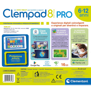 Clem Pad X Plus Tablet Educativo Clempad 8