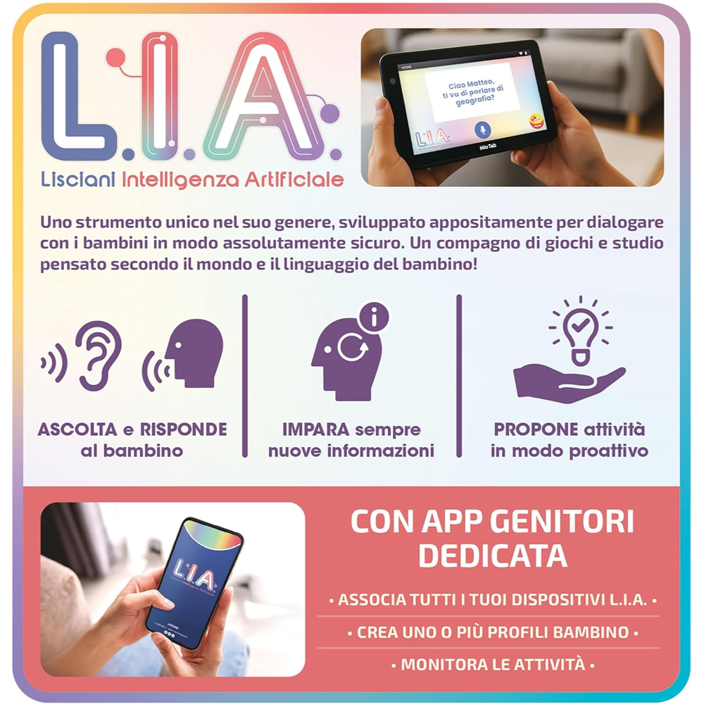 Tablet Educativo L.I.A. Mio Tab 7"