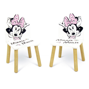 Tavolino con 2 sedie in legno Minnie