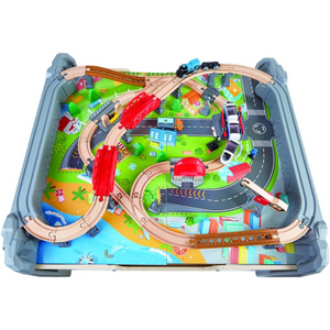Tavolo Ferroviario Con Treni E Binari - Hape