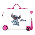 Trolley Cavalcabile 4 Ruote Adorable Stitch 50 cm