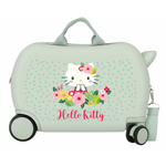 Trolley Cavalcabile 4 Ruote Hello Kitty Floral 45 cm