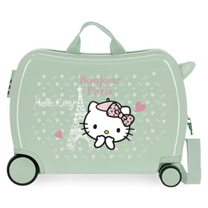 Trolley Cavalcabile 4 Ruote Hello Kitty Paris 50 cm