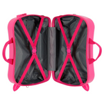 Trolley Cavalcabile 4 Ruote Minnie All Heart Fucsia 50 cm
