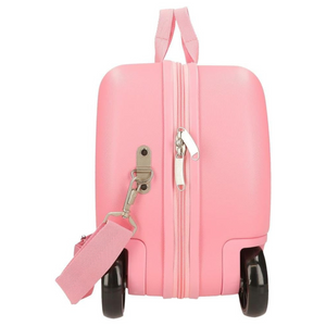 Trolley Cavalcabile 4 Ruote Minnie Coquette Rosa