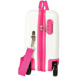 Trolley Cavalcabile 4 Ruote Minnie Enjoy The Day Bianco 50 cm