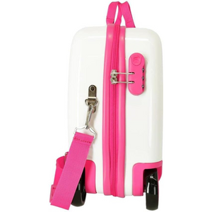 Trolley Cavalcabile 4 Ruote Minnie Enjoy The Day Bianco 50 cm