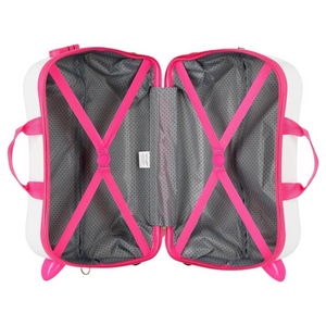 Trolley Cavalcabile 4 Ruote Minnie Enjoy The Day Bianco 50 cm