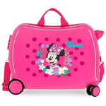 Trolley Cavalcabile 4 Ruote Minnie Golden Days 50 cm
