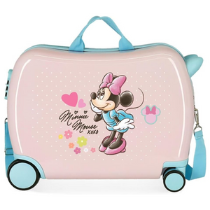Trolley Cavalcabile Ruote Minnie Imagine Rosa Joumma Bags