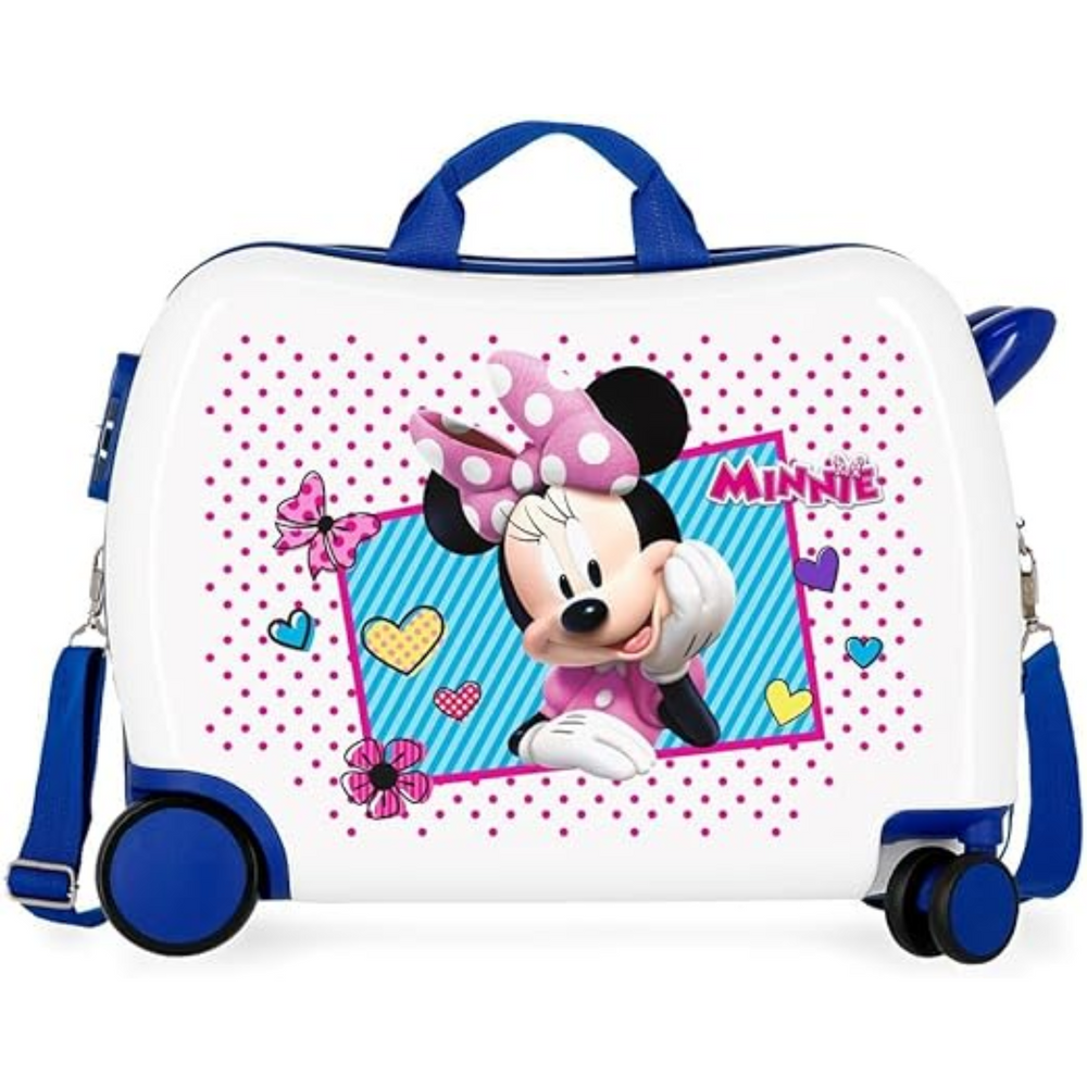 Trolley Cavalcabile 4 Ruote Minnie Joy 50 cm
