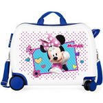 Trolley Cavalcabile 4 Ruote Minnie Joy 50 cm