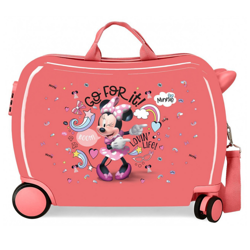 Trolley Cavalcabile 4 Ruote Minnie Love Life 50 cm