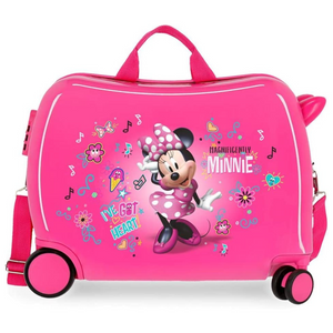 Trolley Cavalcabile 4 Ruote Minnie Stickers