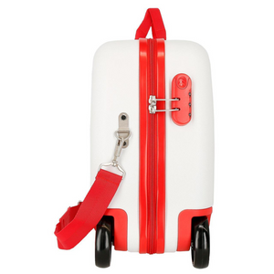 Trolley Cavalcabile 4 Ruote Spiderman Authentic Bianco