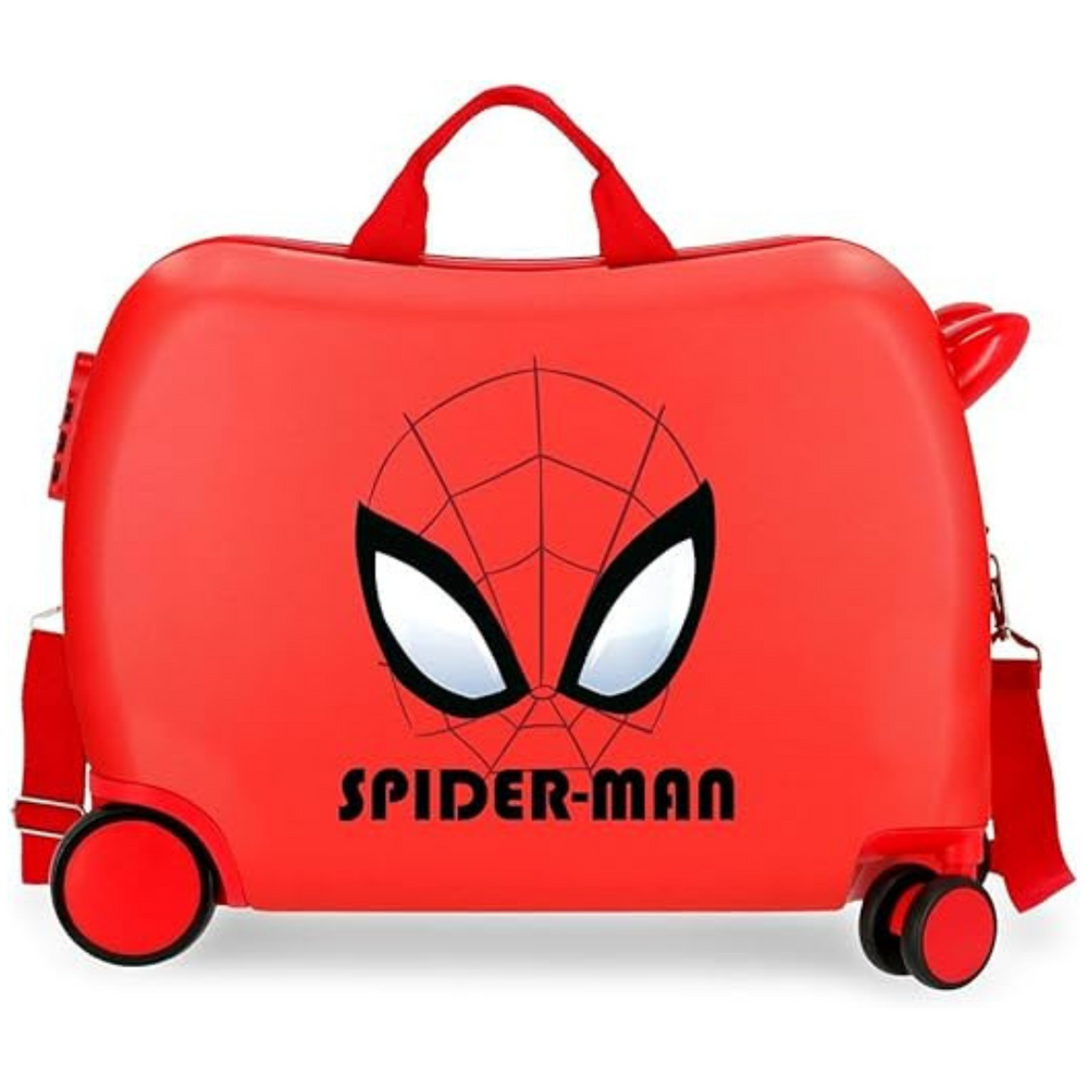 Trolley Cavalcabile 4 Ruote Spiderman Authentic Rosso