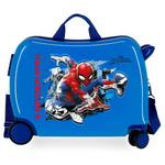 Trolley Cavalcabile 4 Ruote Spiderman Geo Azzurro