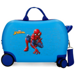 Trolley Cavalcabile 4 Ruote Spiderman Vigilant Azzurro