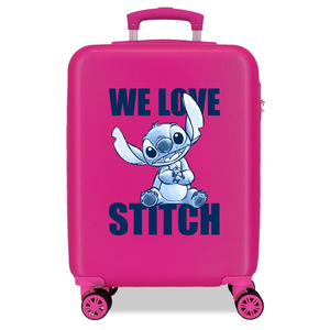 Trolley Rigido Stitch We Love Fucsia 55 cm