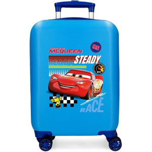 Trolley Rigido Cars Lets Race Azzurro 50 cm