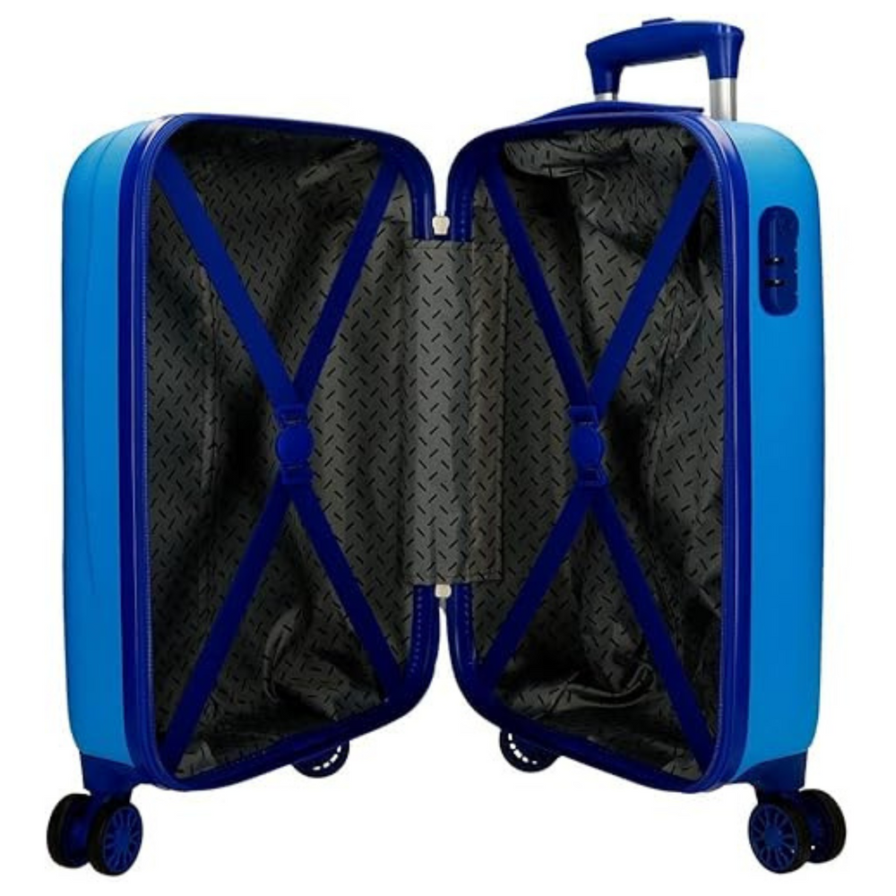 Trolley Rigido Cars Lets Race Azzurro 50 cm