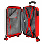 Trolley Rigido Minnie Enjoy The Day Dots Bianco 55 cm