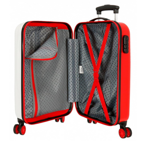 Trolley Rigido Minnie Enjoy The Day Dots Bianco 55 cm