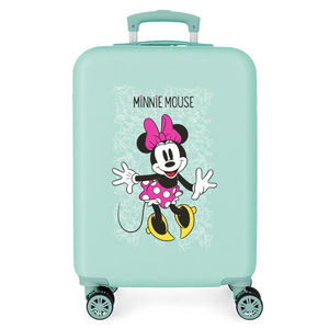 Trolley Rigido Minnie Enjoy The Day Turchese 55 cm