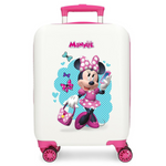 Trolley Rigido Minnie Good Mood 50 cm Bianco