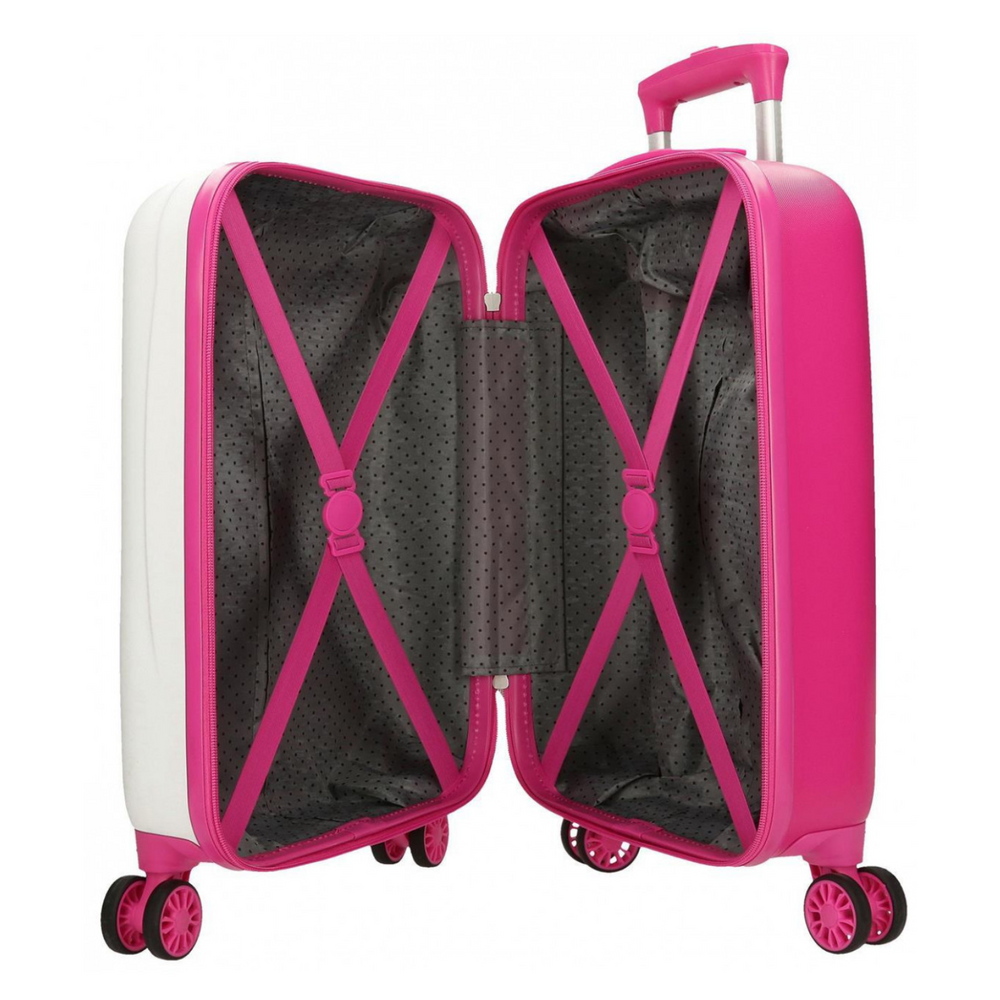 Trolley Rigido Minnie Good Mood 50 cm Bianco