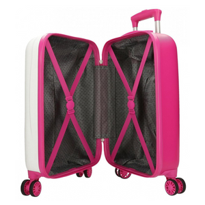 Trolley Rigido Minnie Good Mood 50 cm Bianco