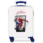 Trolley Rigido Spiderman Action Bianco 55 cm