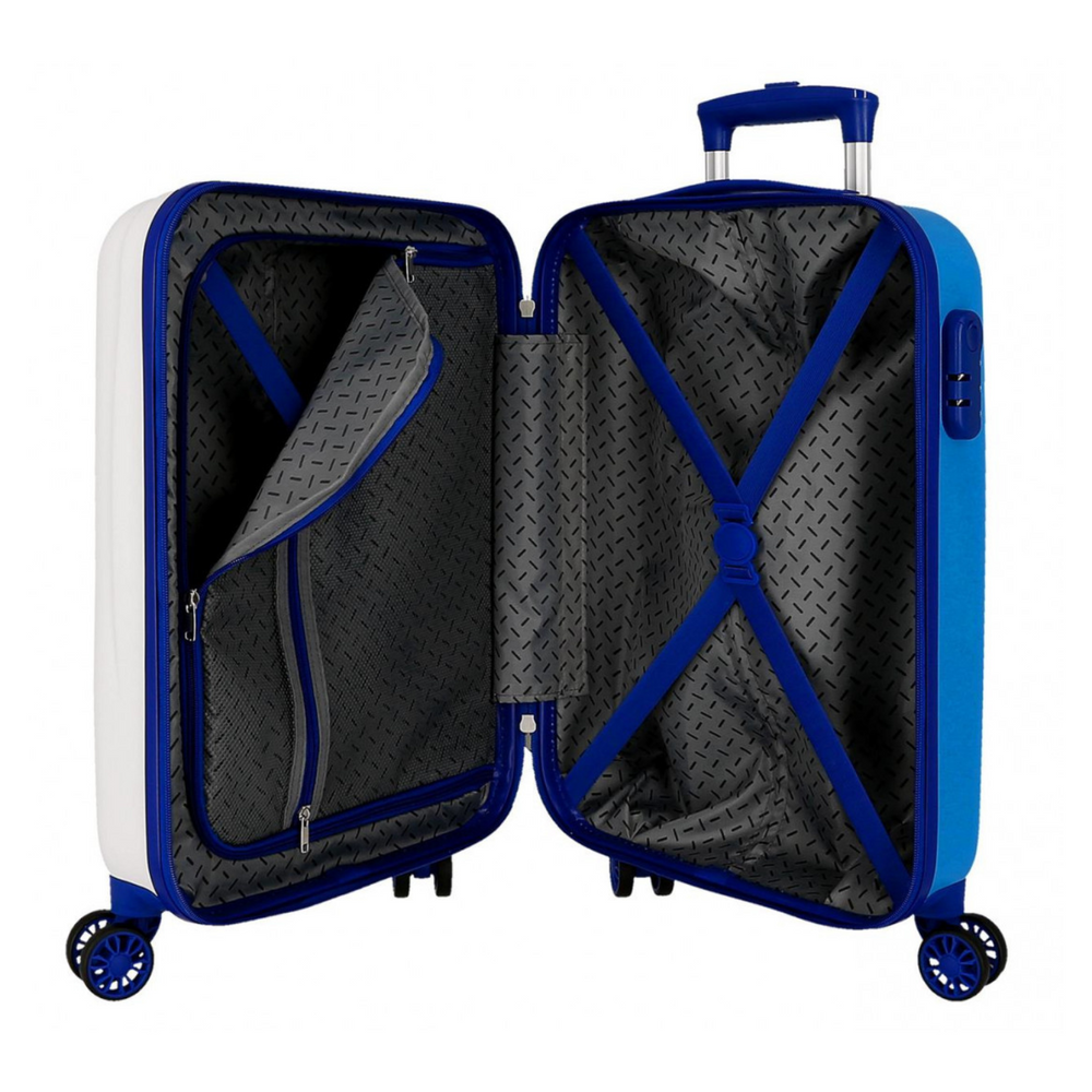 Trolley Rigido Spiderman Action Bianco 55 cm