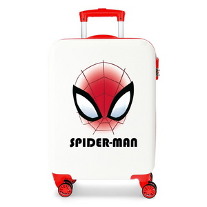 Trolley Rigido Spiderman Authentic Bianco 55 cm