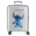 Trolley Rigido Stitch Ohana 55 cm Grigio