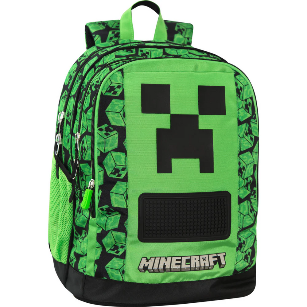 Zaino Scuola Organizzato Minecraft Pixel