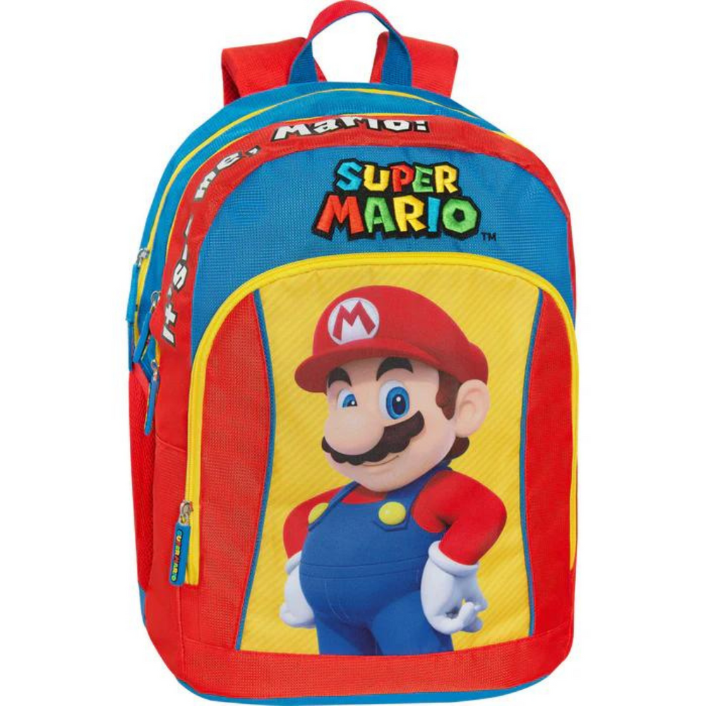 Zaino Scuola Organizzato Super Mario