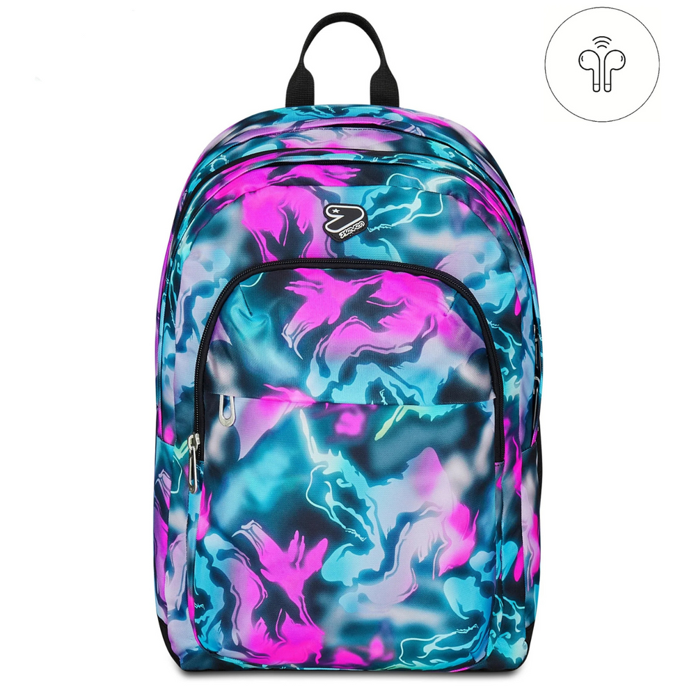 Zaino Seven Pro XXL Detach Fluo Fuxia Girl con Auricolari Wireless
