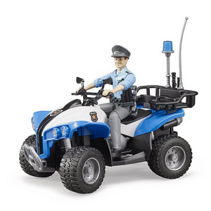 Bruder 63010 - Quad Polizia con Poliziotto e Accessori