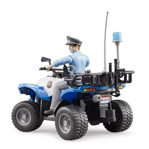 Bruder 63010 - Quad Polizia con Poliziotto e Accessori