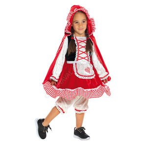 Costume carnevale 2025 cappuccetto rosso bimba