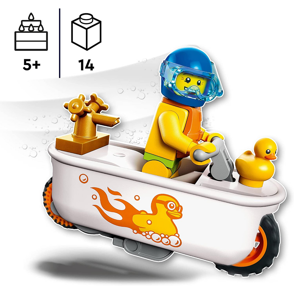 Lego City 60333 - City Stuntz Stunt Bike Vasca da Bagno