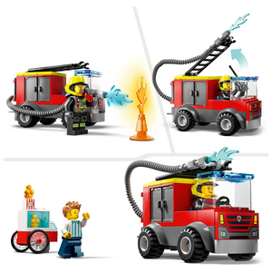 Lego City 60375 - Caserma dei pompieri e autopompa