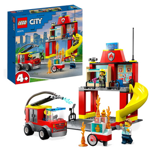 Lego City 60375 - Caserma dei pompieri e autopompa